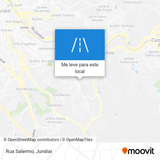 Rua Salermo mapa
