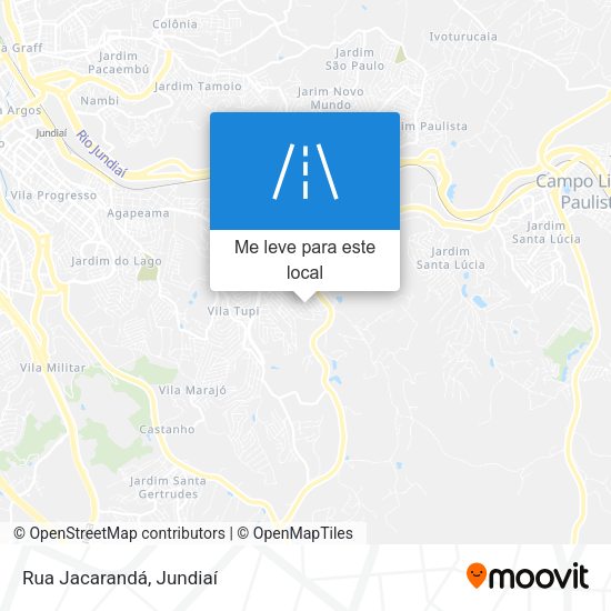 Rua Jacarandá mapa