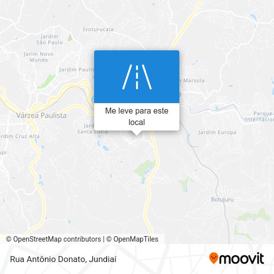 Rua Antônio Donato mapa