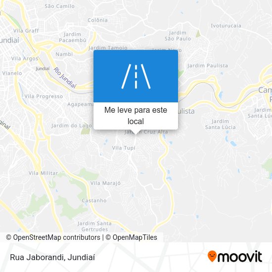Rua Jaborandi mapa