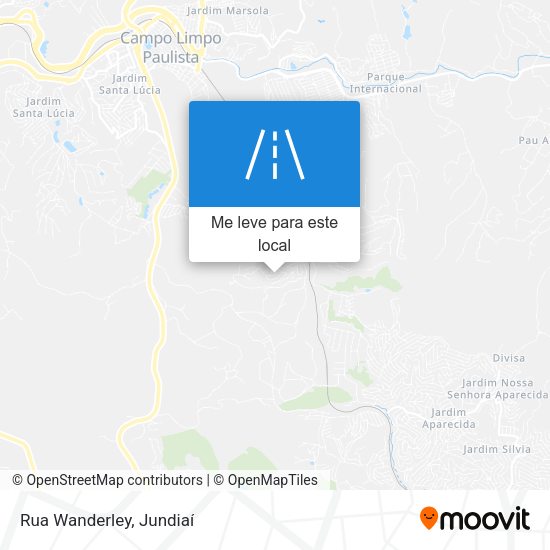 Rua Wanderley mapa