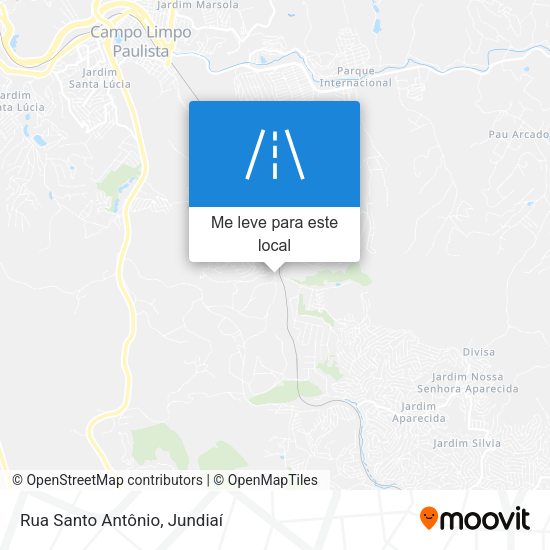 Rua Santo Antônio mapa