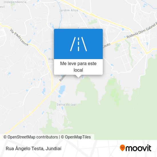 Rua Ângelo Testa mapa