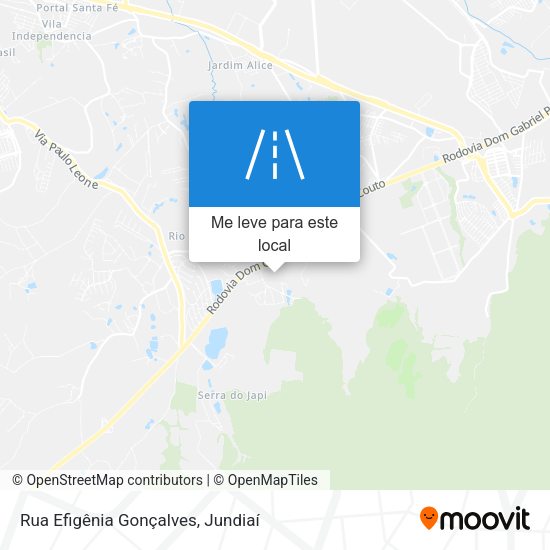 Rua Efigênia Gonçalves mapa