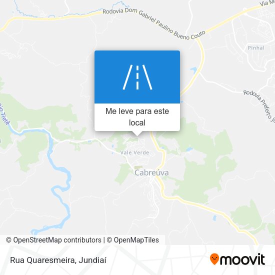 Rua Quaresmeira mapa