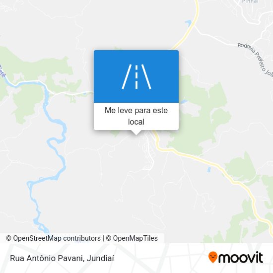 Rua Antônio Pavani mapa