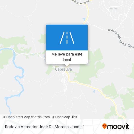 Rodovia Vereador José De Moraes mapa