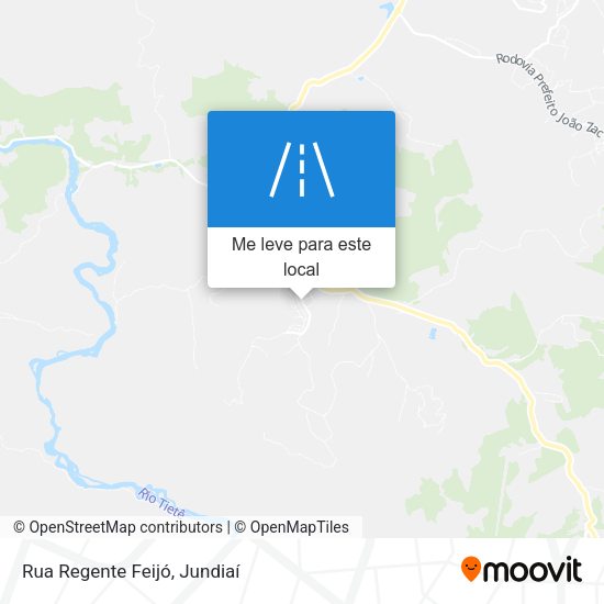 Rua Regente Feijó mapa
