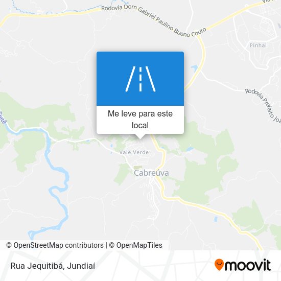 Rua Jequitibá mapa