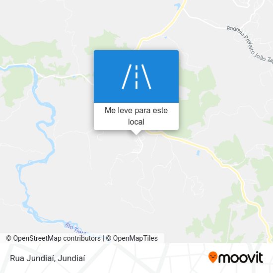 Rua Jundiaí mapa