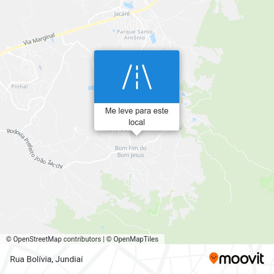 Rua Bolívia mapa