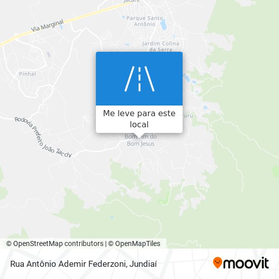 Rua Antônio Ademir Federzoni mapa