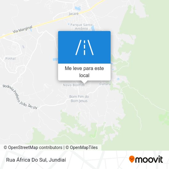 Rua África Do Sul mapa