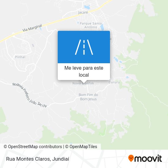 Rua Montes Claros mapa