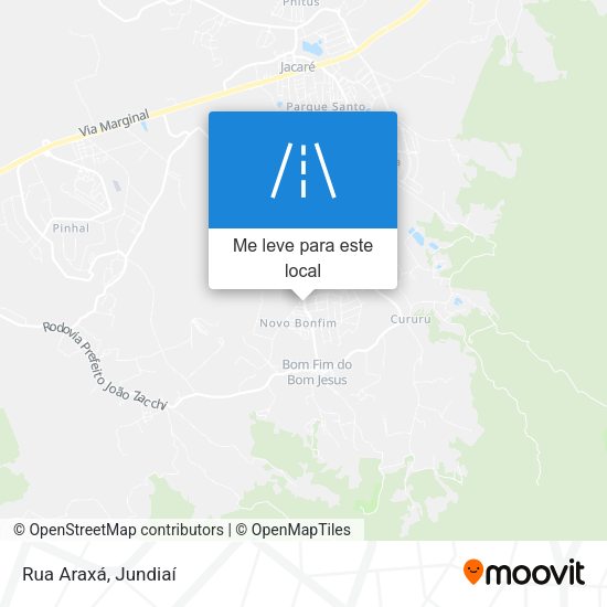 Rua Araxá mapa