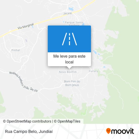 Rua Campo Belo mapa