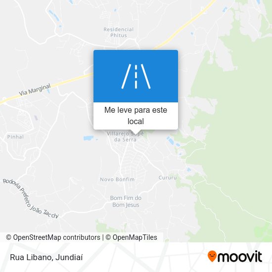 Rua Libano mapa