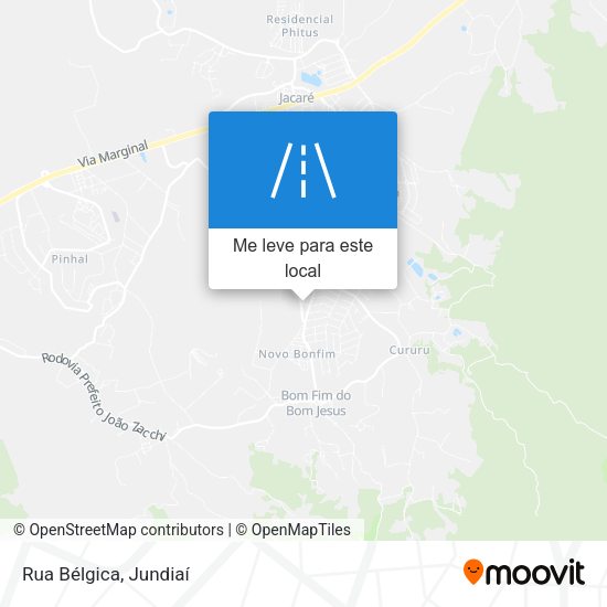 Rua Bélgica mapa