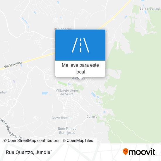 Rua Quartzo mapa