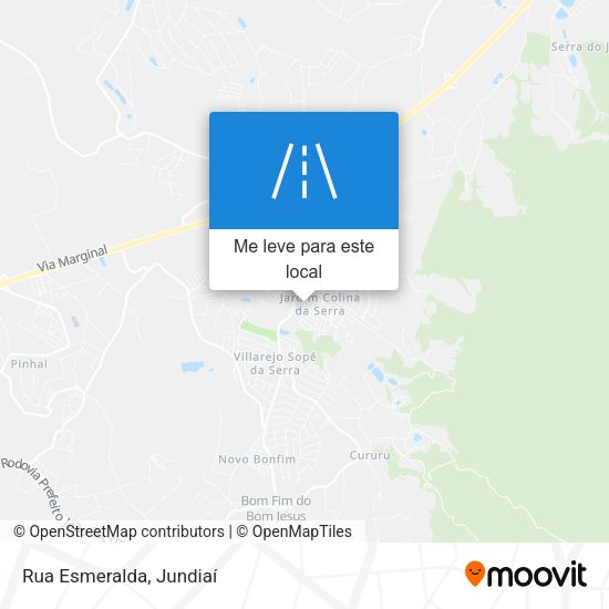 Rua Esmeralda mapa