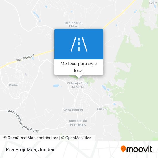 Rua Projetada mapa