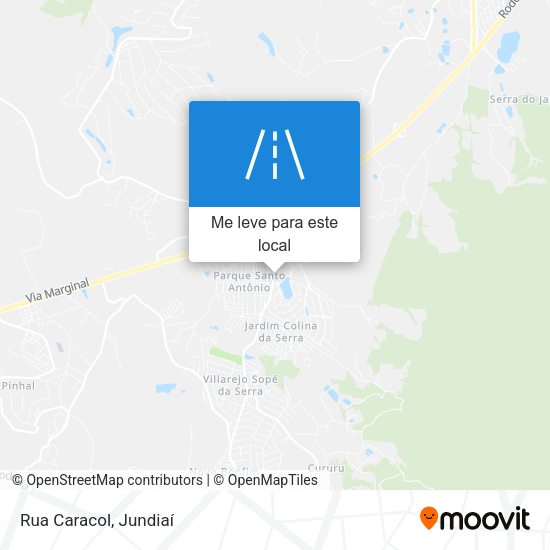 Rua Caracol mapa