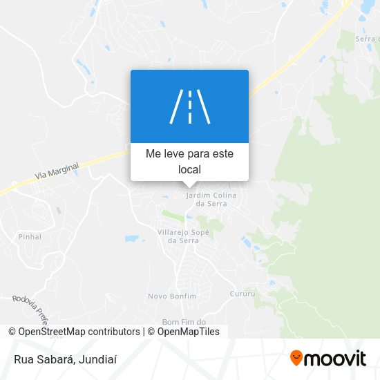 Rua Sabará mapa