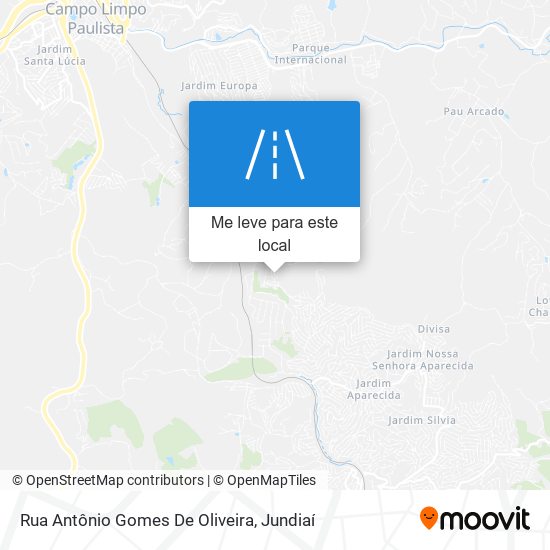 Rua Antônio Gomes De Oliveira mapa