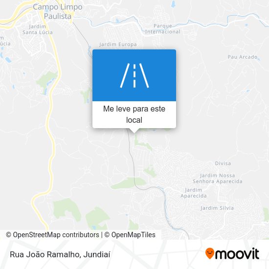 Rua João Ramalho mapa