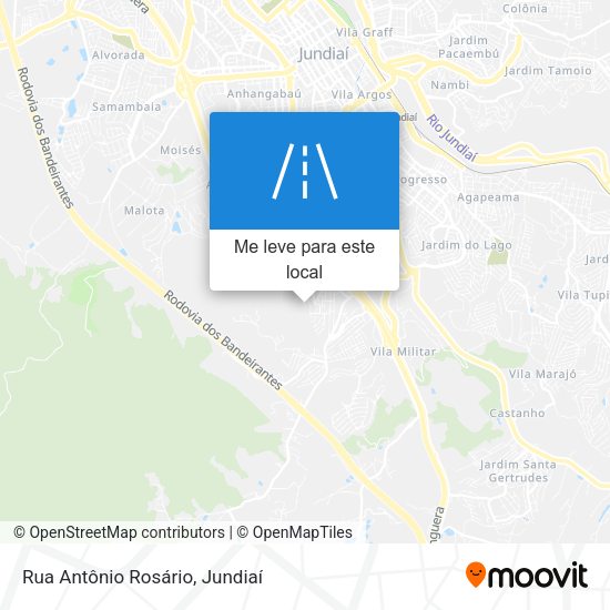 Rua Antônio Rosário mapa