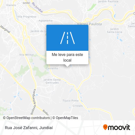 Rua José Zafanni mapa