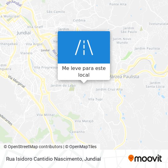 Rua Isidoro Cantidio Nascimento mapa