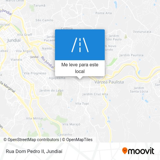 Rua Dom Pedro II mapa