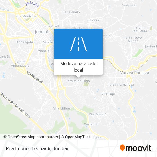 Rua Leonor Leopardi mapa