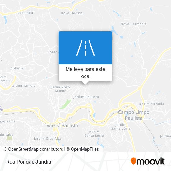 Rua Pongaí mapa