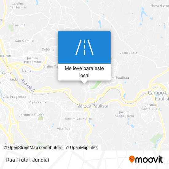 Rua Frutal mapa