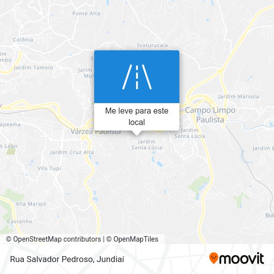 Rua Salvador Pedroso mapa