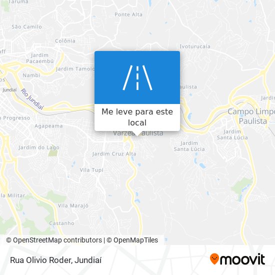 Rua Olivio Roder mapa