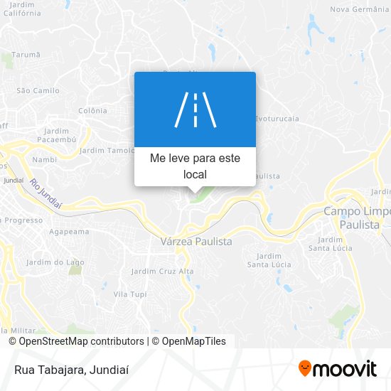 Rua Tabajara mapa