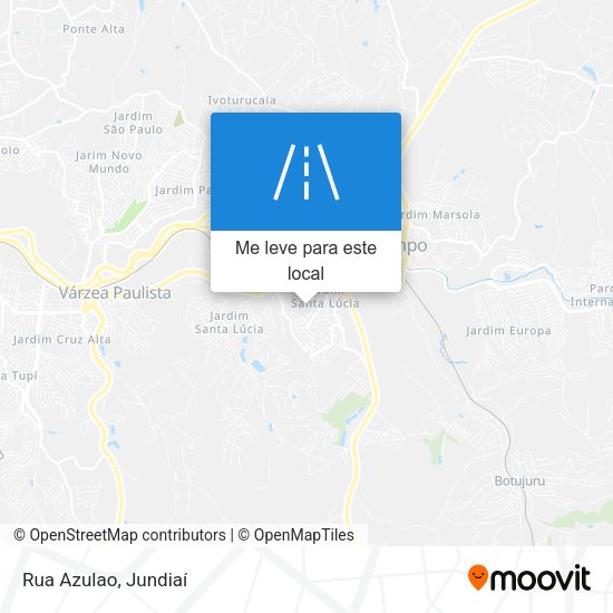 Rua Azulao mapa