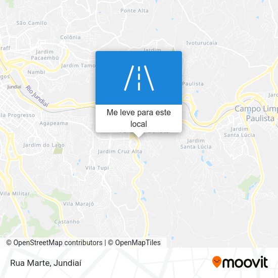 Rua Marte mapa