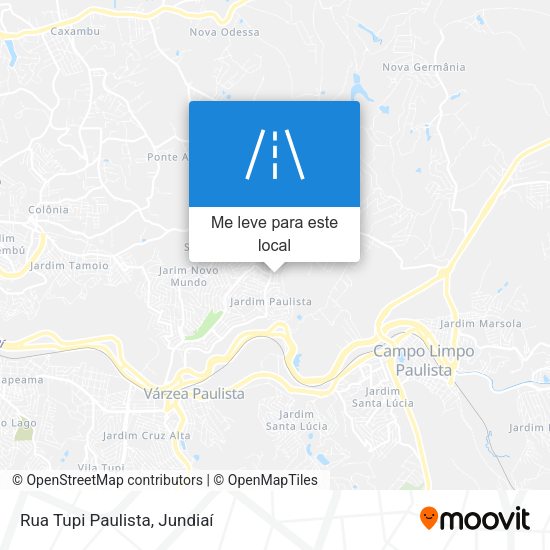 Rua Tupi Paulista mapa