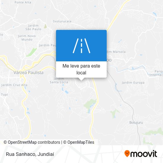 Rua Sanhaco mapa