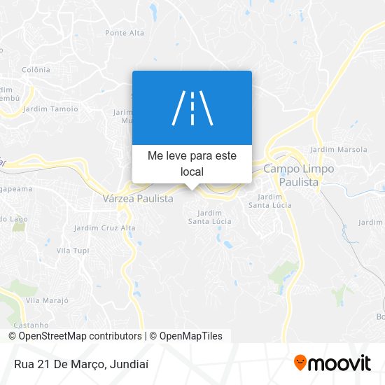Rua 21 De Março mapa