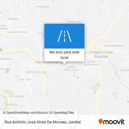Rua Antônio José Alves De Moraes mapa