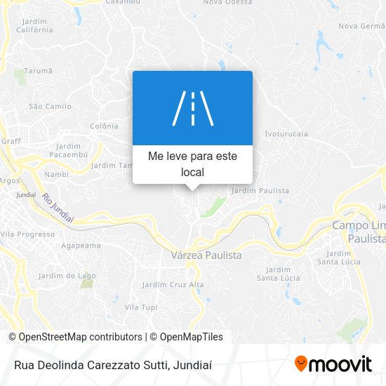 Rua Deolinda Carezzato Sutti mapa