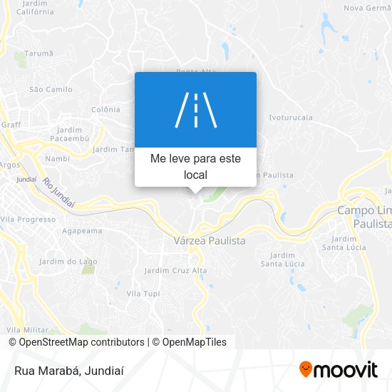 Rua Marabá mapa