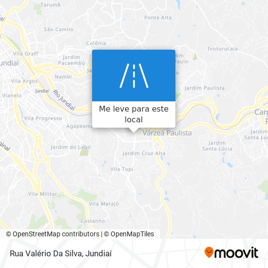 Rua Valério Da Silva mapa