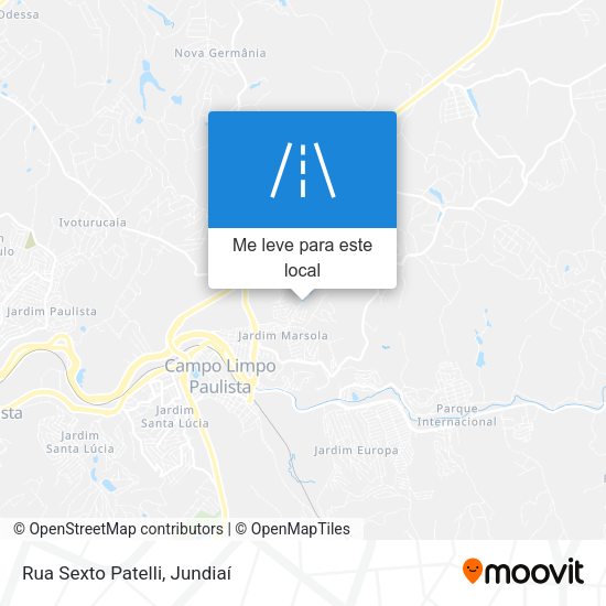 Rua Sexto Patelli mapa
