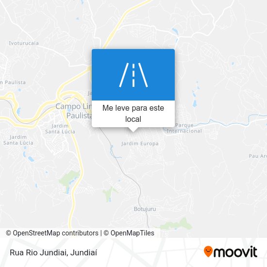 Rua Rio Jundiai mapa